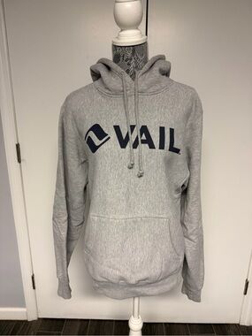 Vail Logo Gray Pullover Hoodie